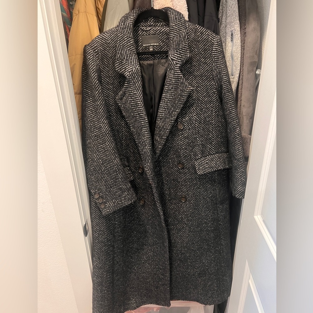 Banana Republic Cortazar Herringbone Coat